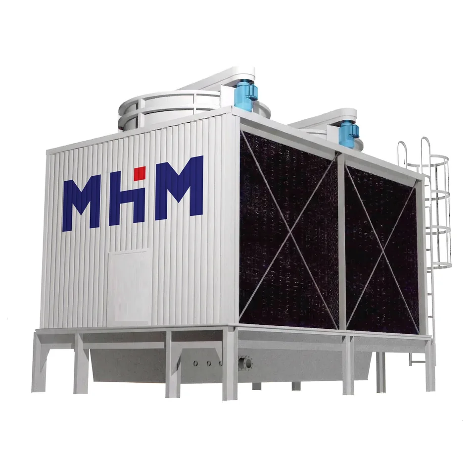 MHM cross-flow cooling tower installed at a textile dyeing plant