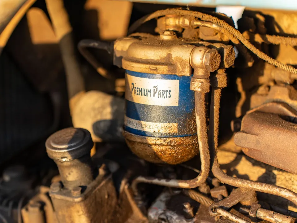 Filter housing on an engine